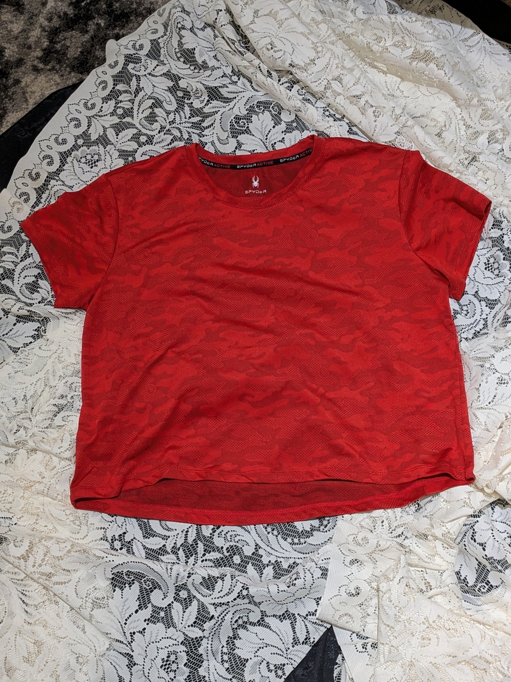 Spyder Red Short Sleeve Active Tee